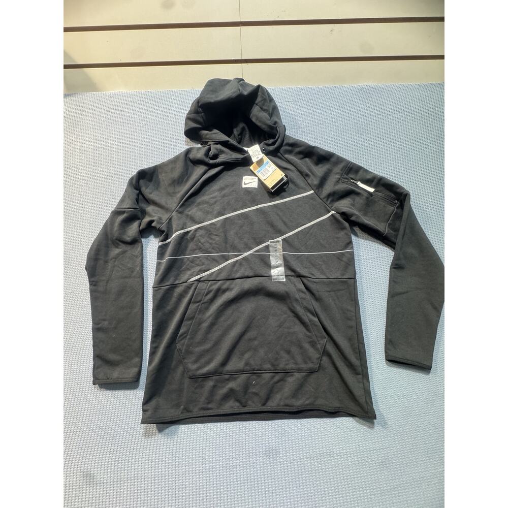 Nike Swoosh‎ DRI-FIT Men Hoodie Sz S-Tall Black Brand New